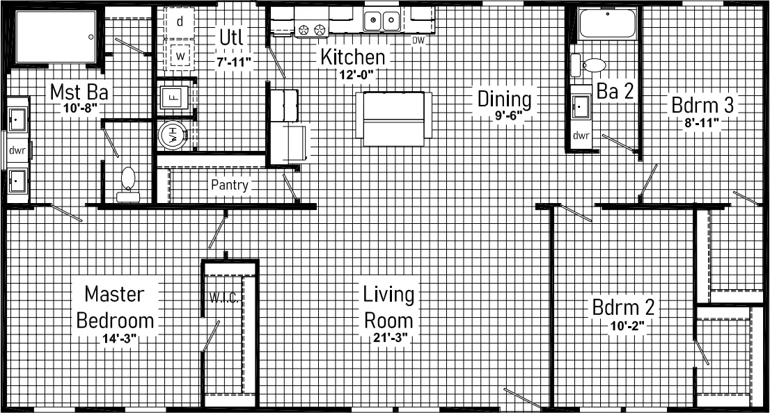 Ranier floor plan home features