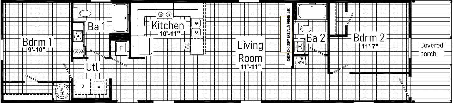 Crest floor plan home features