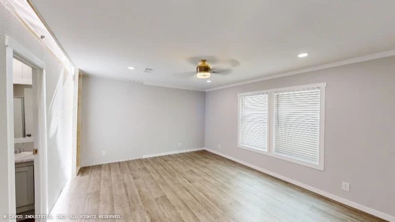 Outlook bedroom home features