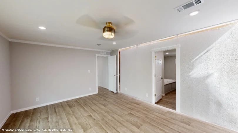 Outlook bedroom home features