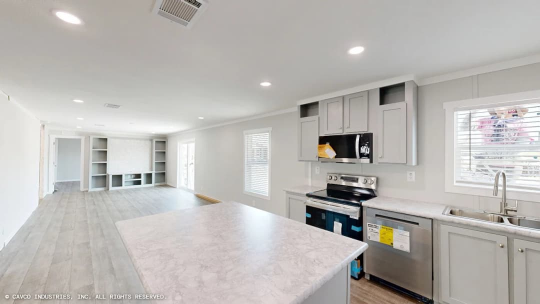 Outlook hero, kitchen, and interior home features