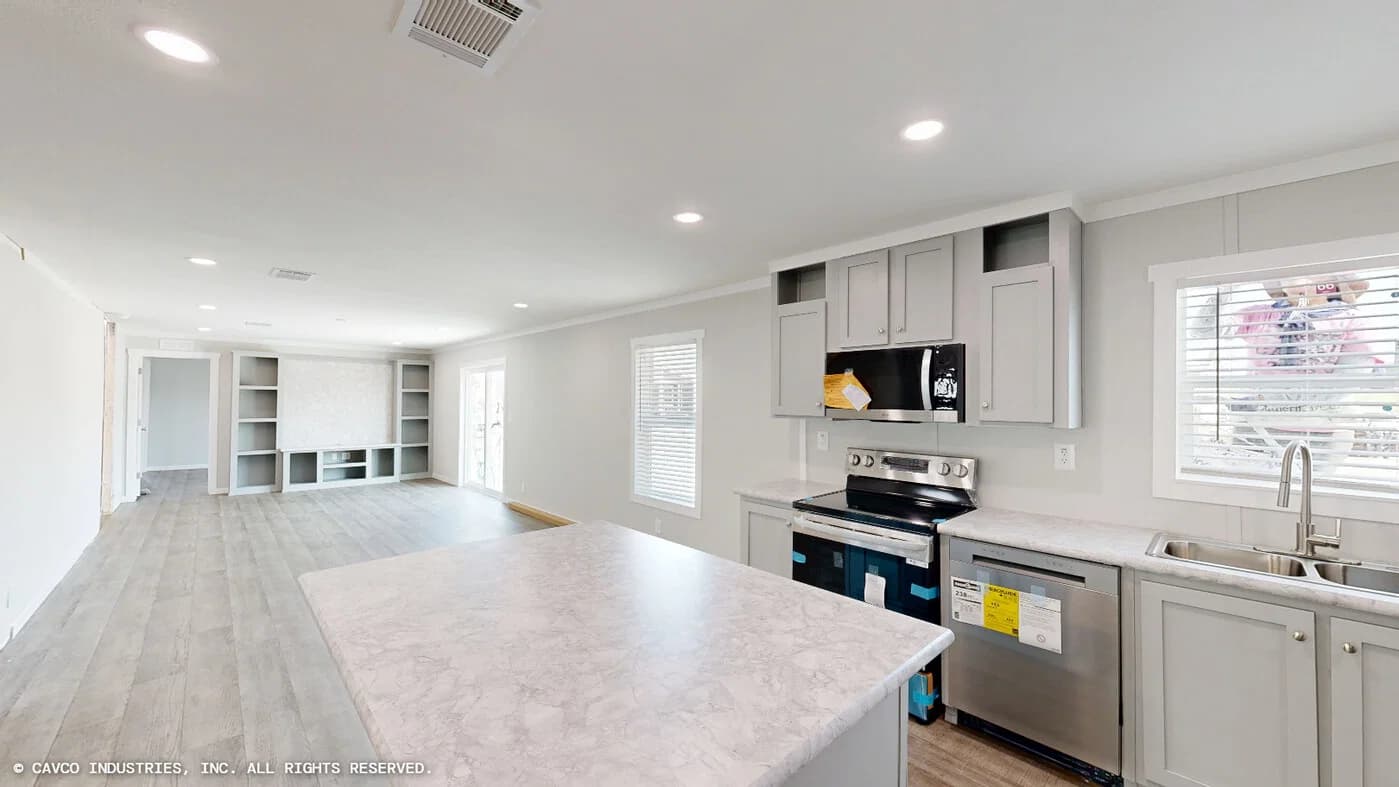 Outlook hero, kitchen, and interior home features