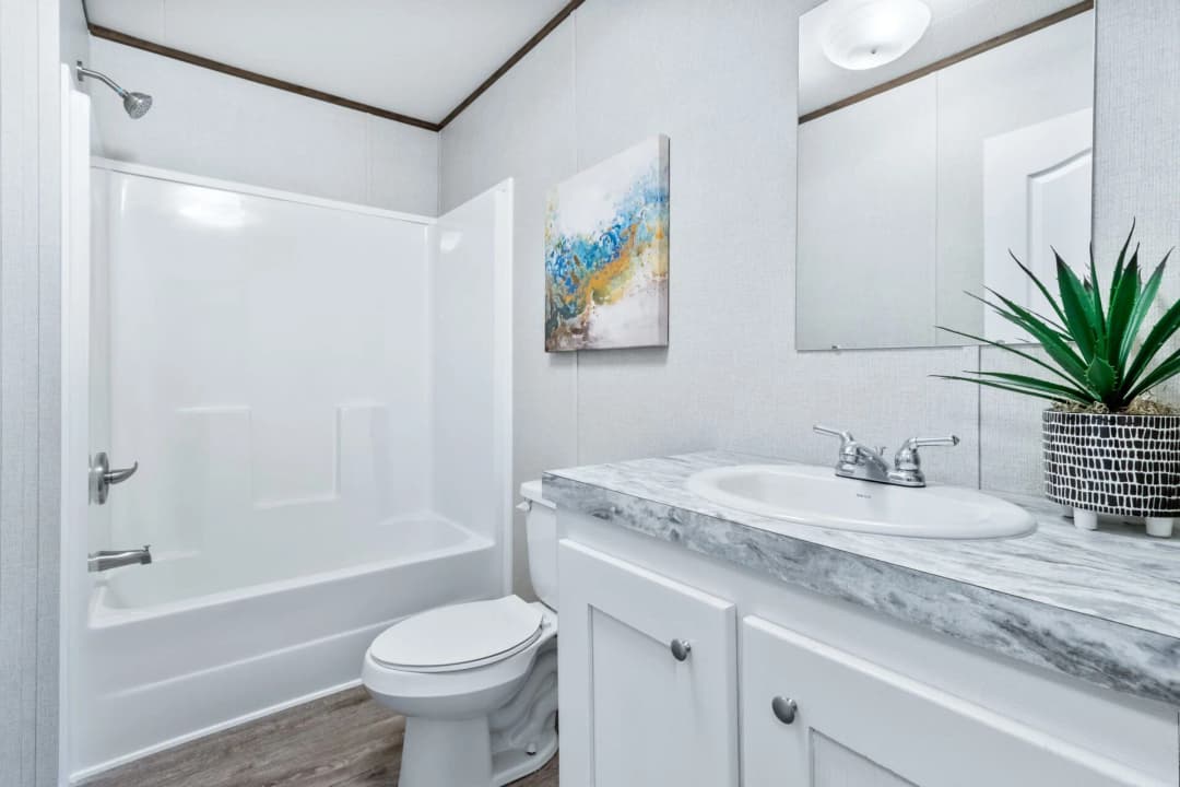 Rosewood bathroom home features