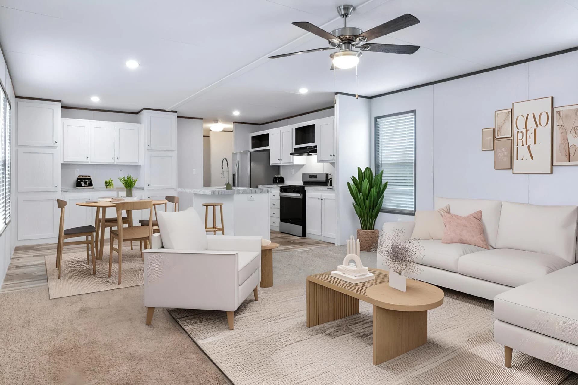 The cuatro interior home features