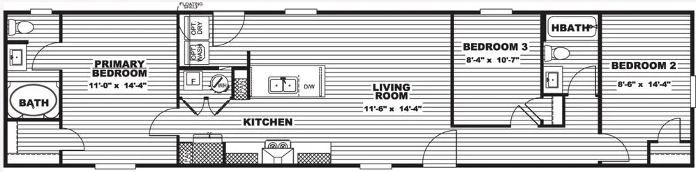 Clark floor plan home features