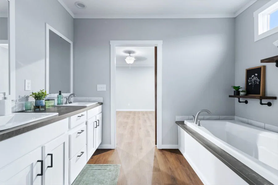 The olympus bathroom home features