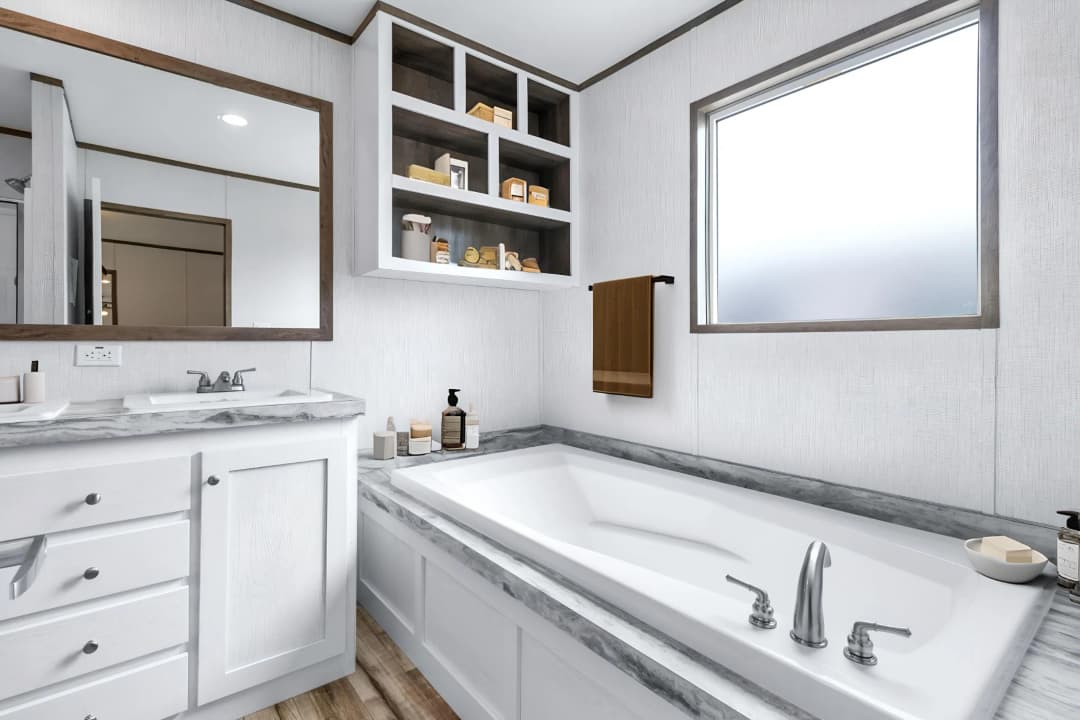 Cypress bathroom home features