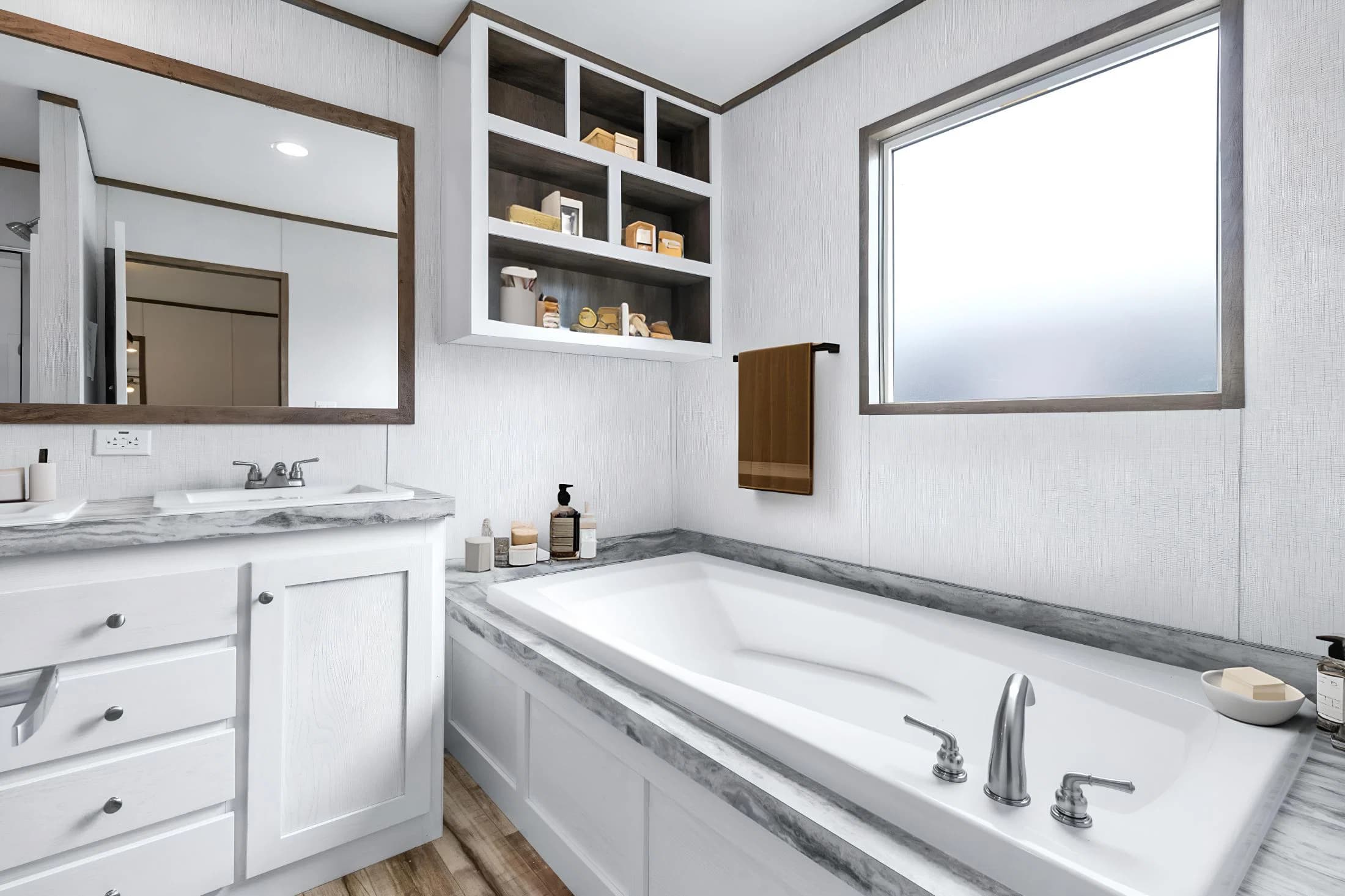 Cypress bathroom home features
