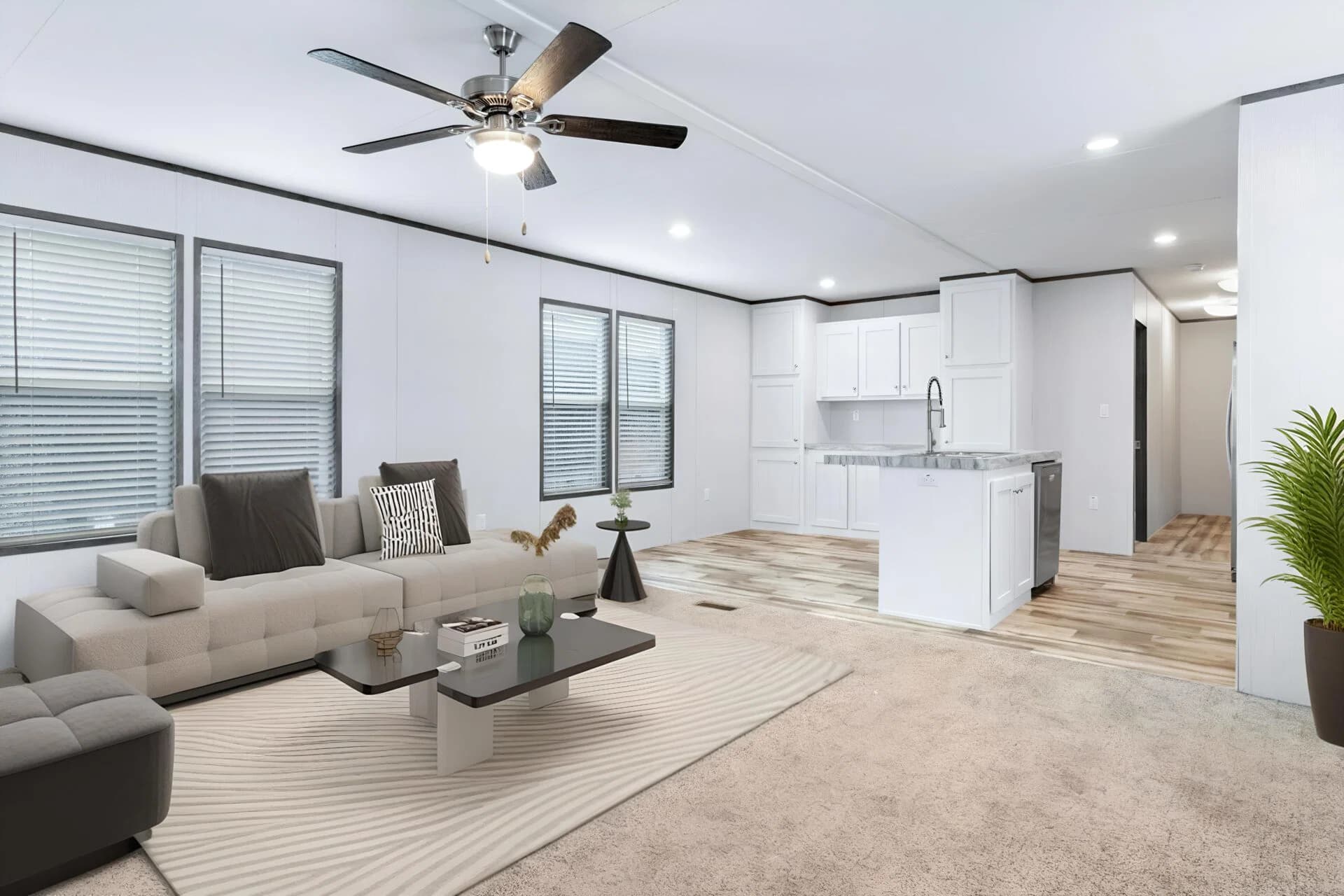 The cuatro interior home features