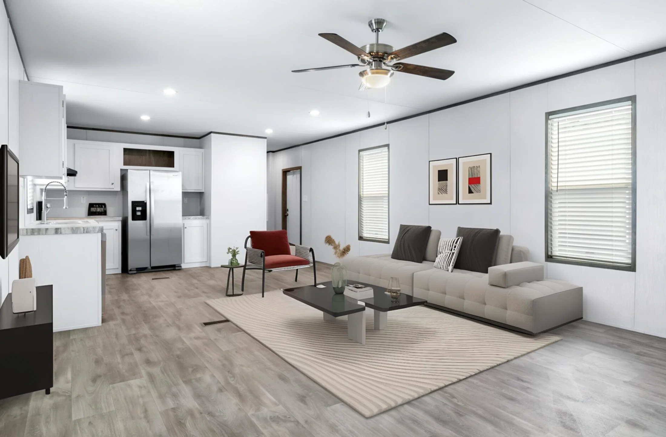 Tropic interior home features