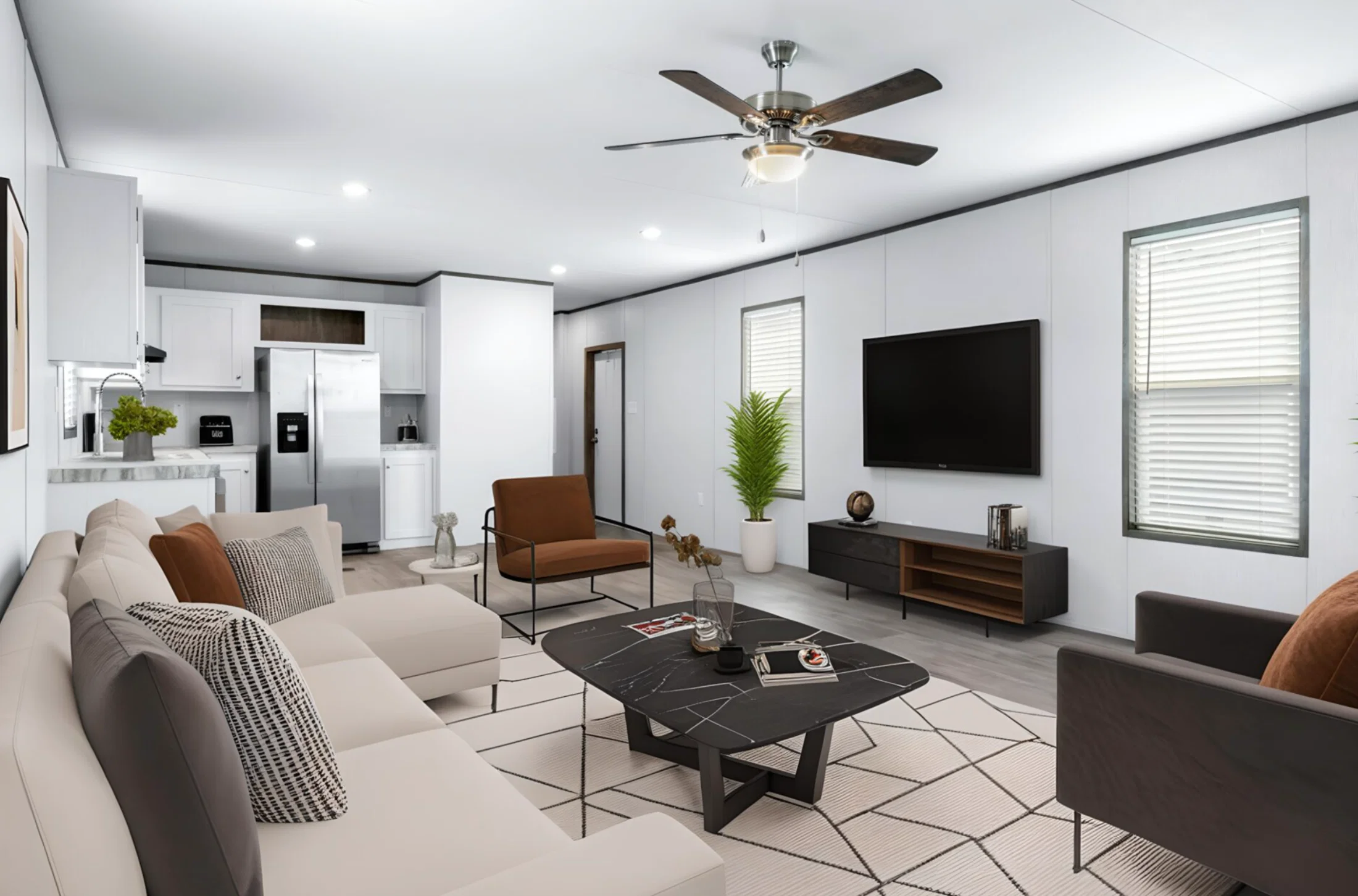 Tropic interior home features